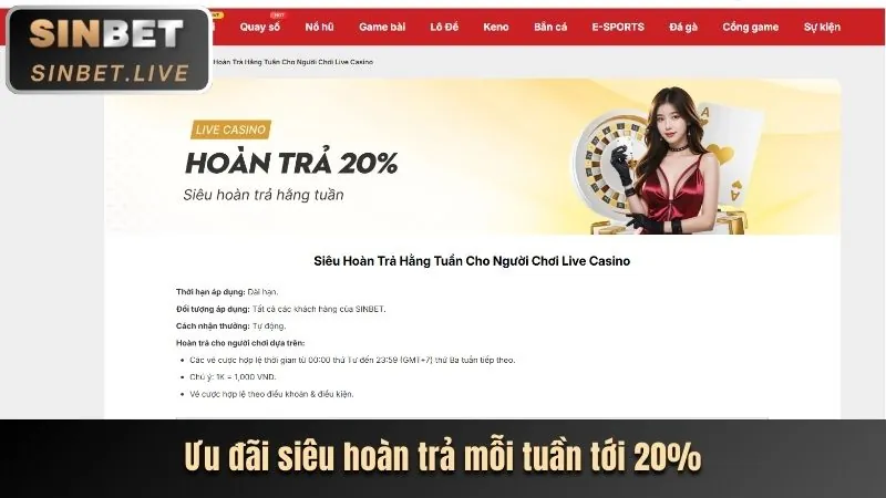 Thưởng nạp lại hàng ngày/tuần FD88